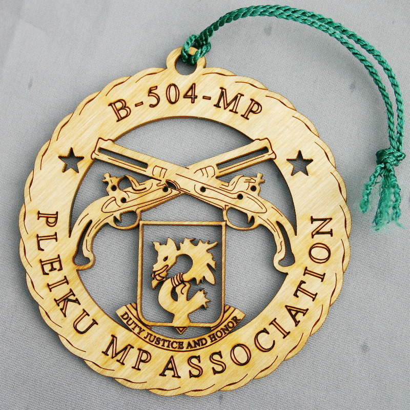 504th MP Pleiku Association Ornament 2